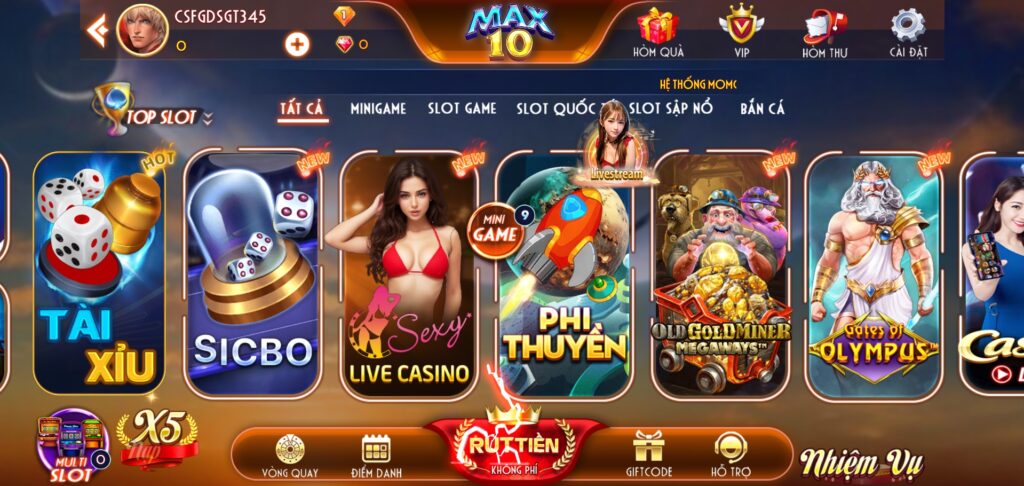 3 bước đăng ký Slot Game max 10