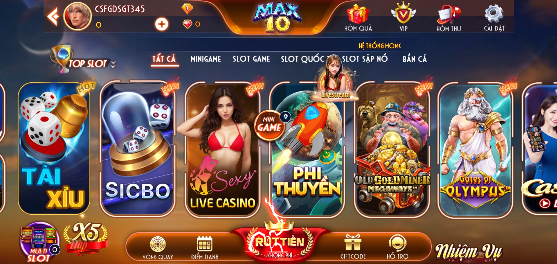 3 bước đăng ký Slot Game max 10